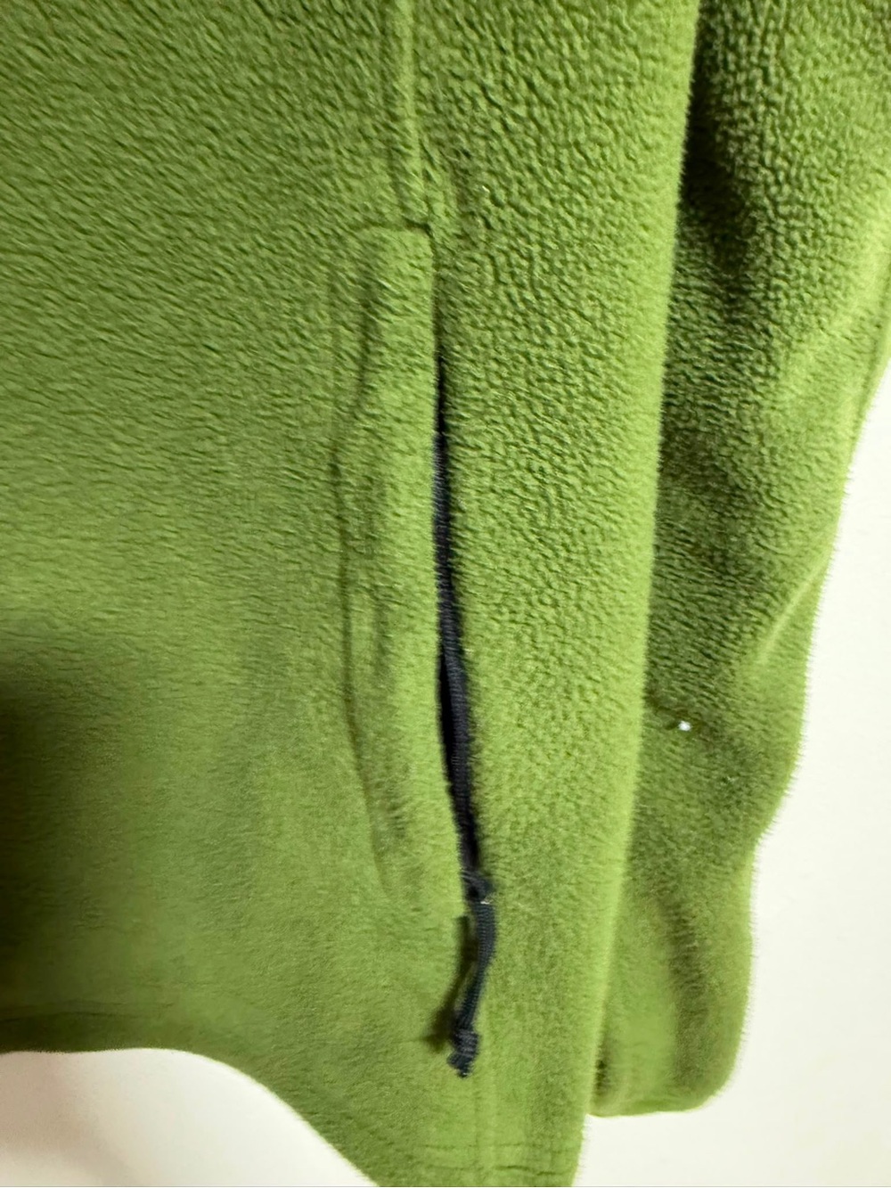 North Face Men’s Small Green Full Zip Fleece Jacket Outdoor Hiking - Picture 3 of 11